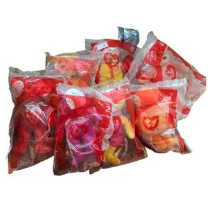 McDonalds TY Teenie Beanie Babies Happy Meal Toys Sealed - Lot of 7